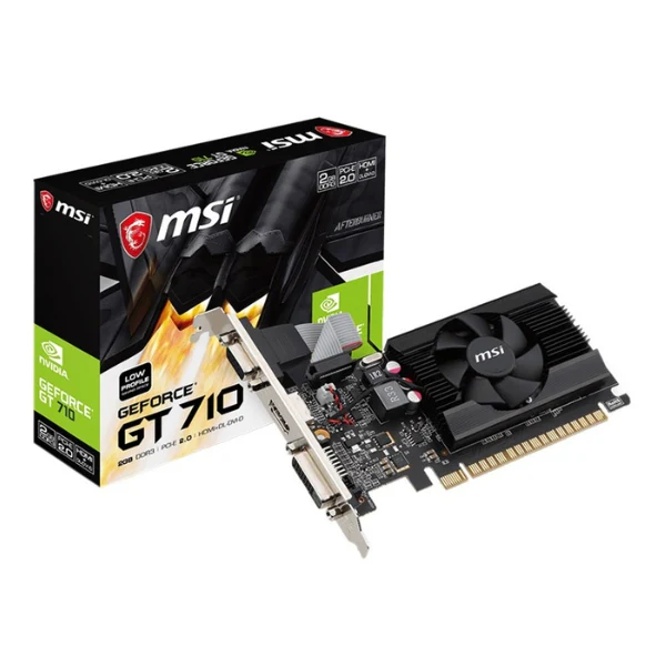 Tarjeta gráfica MSI NVIDIA GeForce GT 710 2GD3 LP 2GB DDR3
