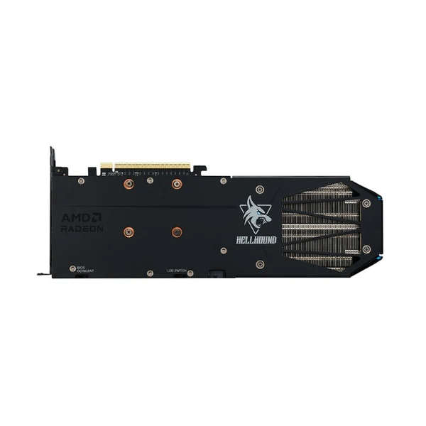 Tarjeta gráfica PowerColor AMD Radeon RX 9060 XT Hellhound OC Triple Fan 8GB GDDR6 - Image 4