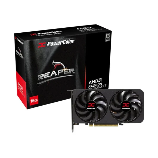 Tarjeta gráfica PowerColor AMD Radeon RX 9060 XT Reaper Dual Fan 16GB GDDR6