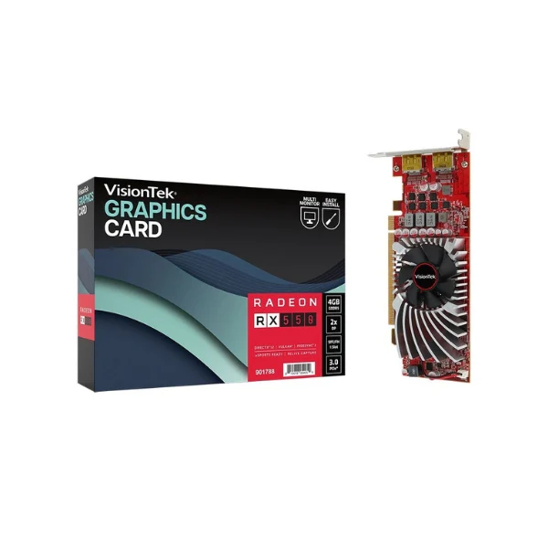 Tarjeta gráfica Visiontek AMD Radeon RX 550 SFF Single Fan 4GB GDDR5