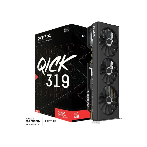 Tarjeta gráfica XFX AMD Radeon RX 7800 XT Speedster QICK 319 Triple Fan 16GB GDDR6 PCIe 4.0