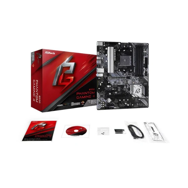 Tarjeta Madre ASRock B550 Phantom Gaming 4 AMD B550 AMD AM4 DDR4 ATX