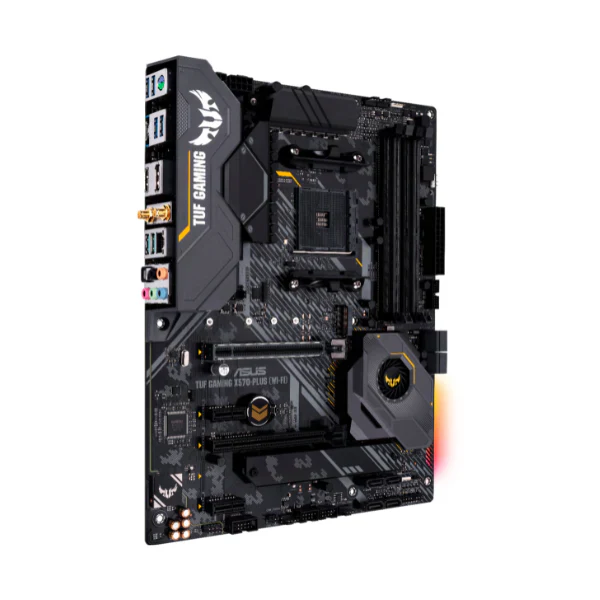 Tarjeta Madre ASUS AM4 TUF Gaming X570-Plus (Wi-Fi) AM4 Zen 3 Ryzen 5000 & 3rd Gen Ryzen ATX PCIe 4.0, Dual M.2, 12+2 Dr. MOS Motherboard - Image 2