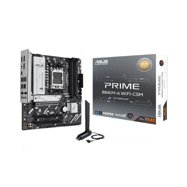 Tarjeta Madre ASUS B840M-A PRIME WIFI-CSM B840 Socket AMD AM5 DDR5 Micro-ATX