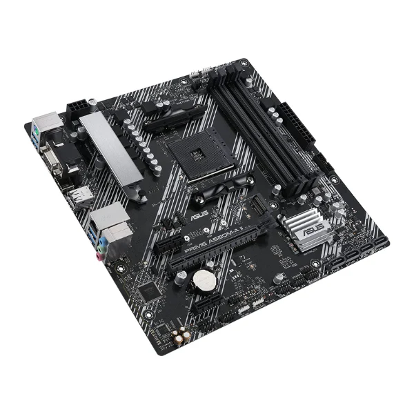 Tarjeta Madre ASUS Prime A520M-A II/CSM. Motherboard AMD AM4(3rd Gen Ryzen) microATX Memory,M.2 1GB Ethernet, DP/HDMI 2.1/D-Sub, 4K@60HZ USB3 - Image 5