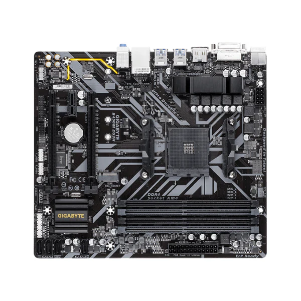 Tarjeta Madre GIGABYTE B450M DS3H WiFi-Y1 (AM4//AMD/B450/mATX/SATA 6GB/s/USB 3.1/HDMI/Wifi/DDR4 motherboard - Image 3