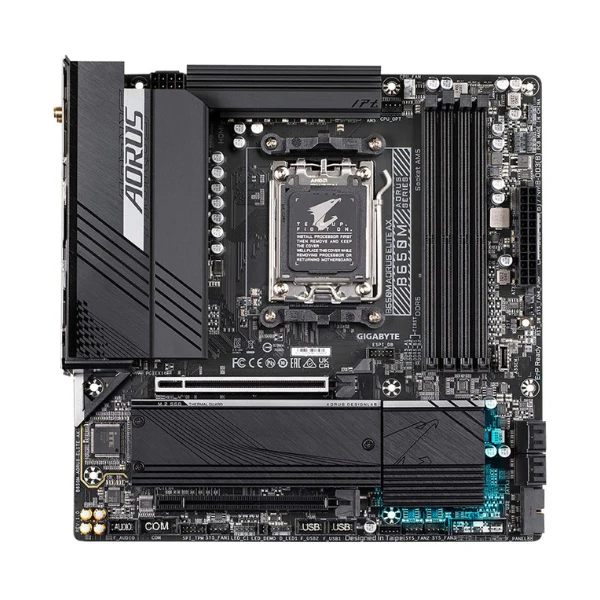 Tarjeta Madre Gigabyte B650M AORUS Elite AX AMD AM5 microATX - Image 2