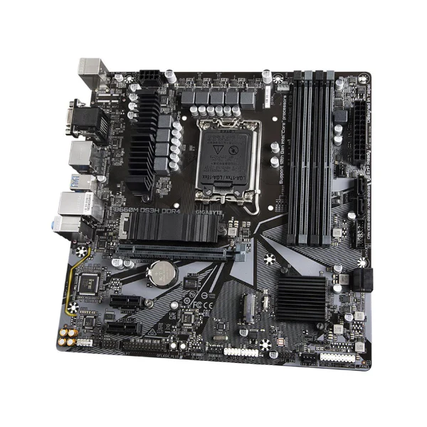 Tarjeta Madre GIGABYTE B660M DS3H - Micro-ATX - LGA1700 - PCIe 4.0 - Dual M.2 - USB 3.2 Gen2 Type-C - LAN 2.5GbE - Image 4