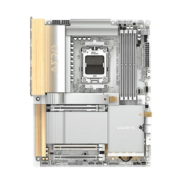 Tarjeta Madre GIGABYTE X870E AERO X3D WOOD Socket AM5 DDR5 ATX - Image 2