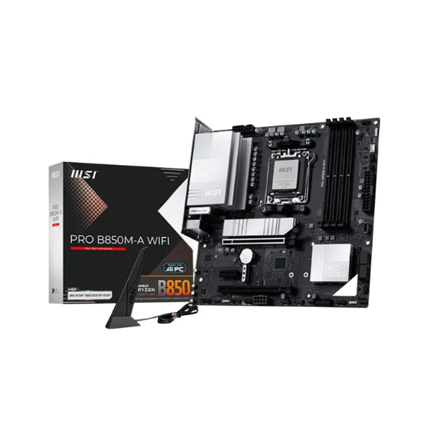 Tarjeta Madre MSI B850M A PRO WIFI Socket AMD AM5 DDR5 Micro-ATX