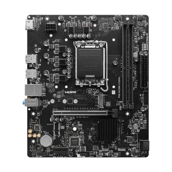 Tarjeta Madre MSI PRO H610M-S - Micro-ATX - Socket LGA 1700 - DDR4 hasta 64GB - PCIe 4.0 - 1G LAN - Image 2