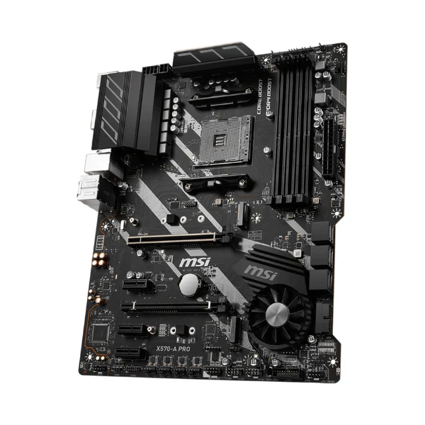 Tarjeta Madre MSI X570-A PRO AMD AM4, DDR4, PCIe 4.0, SATA 6GB/s, M.2, USB 3.2 Gen 2, HDMI, ATX Motherboard - Image 2