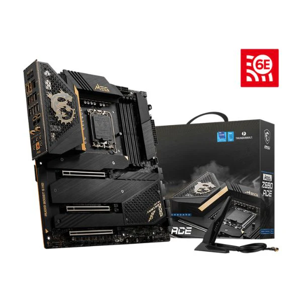 Tarjeta Madre MSI Z690 ACE - E-ATX - LGA1700 - DDR5 - PCIe 5.0 - Wi-Fi 6E - Thunderbolt 4 - 5x M.2