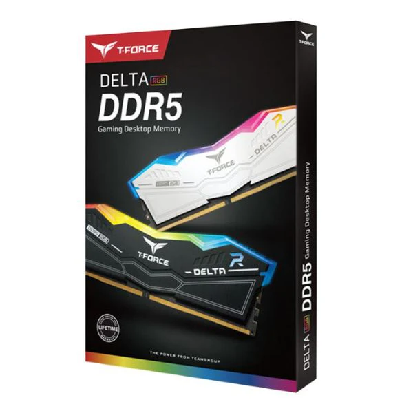Memoria RAM TeamGroup T-FORCE DELTA RGB 32GB (2x16GB) DDR5 7200MHz PC5-57600 CL34 Dual Channel – Para PC (White) - Image 4