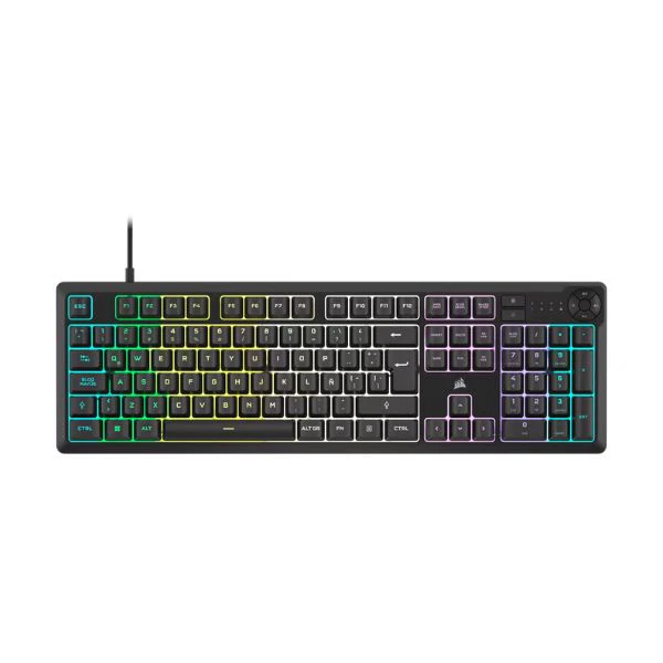 Teclado Corsair K55 Pro Gaming - Membrana - USB - RGB 10 Zonas - Resistente Derrames - Negro - CH-9226C65-SP - Image 2