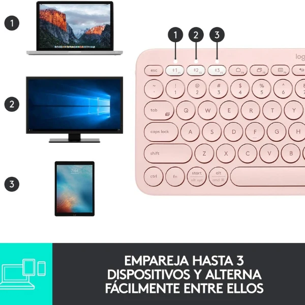 Teclado Logitech Multi-Device K380 - Bluetooth - Compatible Mac/iPhone/iPad - Image 5