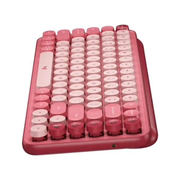 Teclado Logitech Pop Keys Bluetooth Rosado Español - Image 4