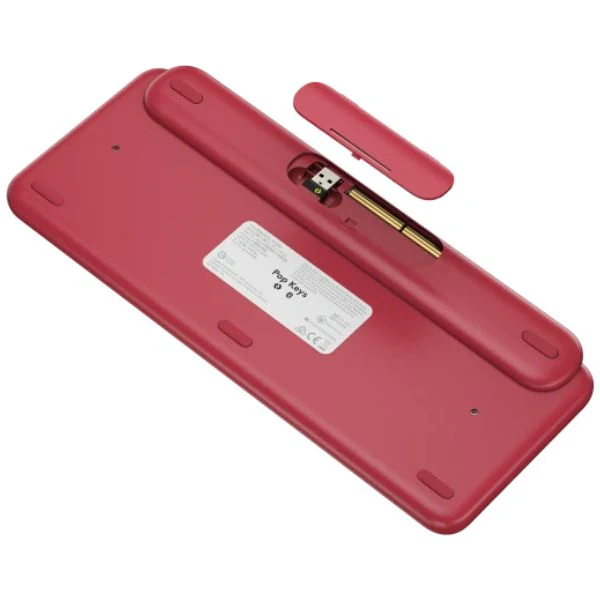 Teclado Logitech Pop Keys Bluetooth Rosado Español - Image 6