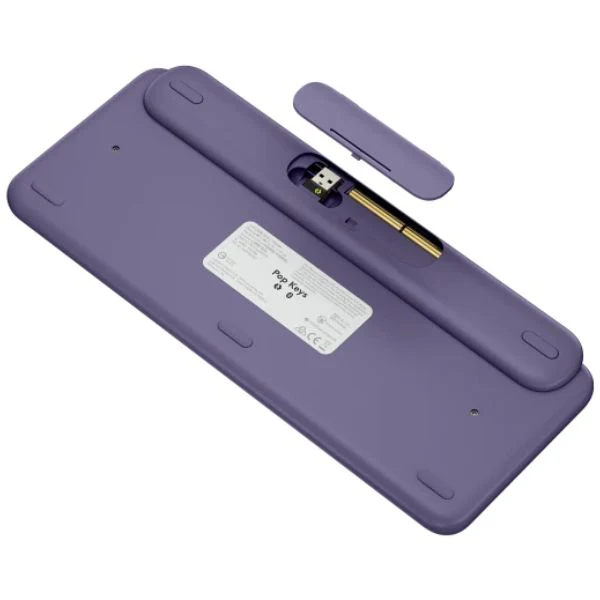 Teclado Logitech Pop Keys Bluetooth Violeta Español - Image 6