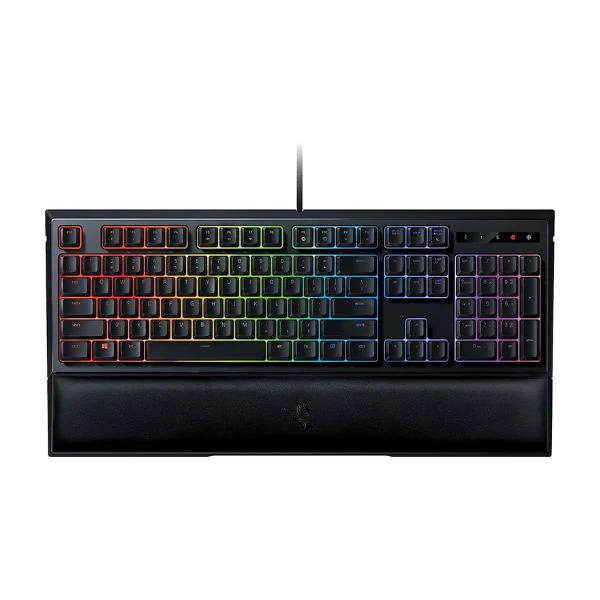Teclado Razer Ornata Chroma Wired Gaming Mecha - Membrana con RGB Back Lighting color negro