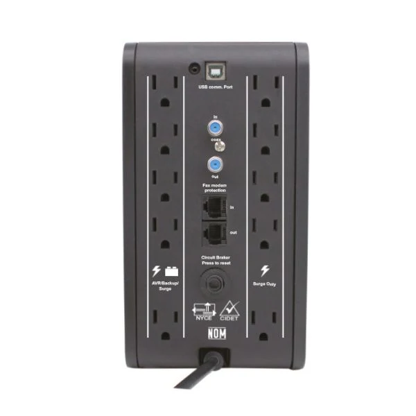 UPS CDP - 1000VA/500W, 120V, USB 2.0, 10 Tomas, R-SMART1010 - Image 2