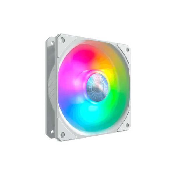 FAN COOLER COOLER MASTEER SICKLE FLOW 120 BLANCO 12CM/ 1800RPM - 62CFM/ LED ARGB
